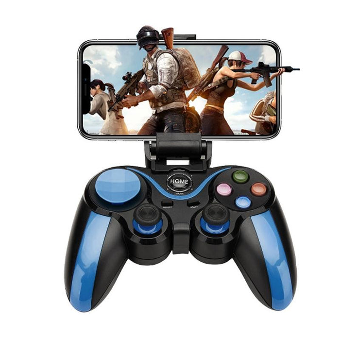 S9 For Android/Ios Phones Wireless Bluetooth Direct Play Game Handle With Holder Blue Black