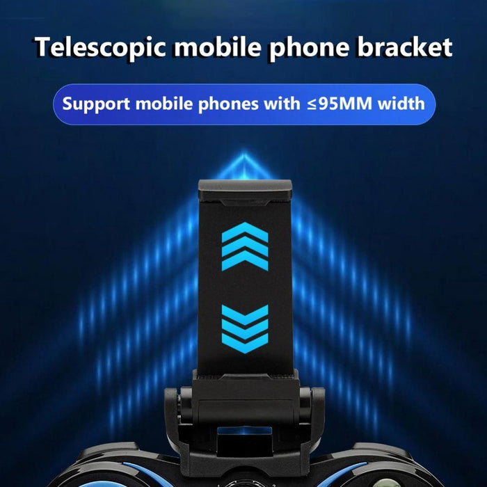 S9 For Android/Ios Phones Wireless Bluetooth Direct Play Game Handle With Holder Blue Black