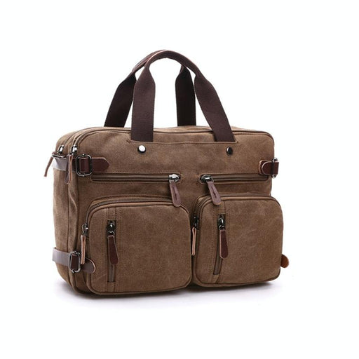 Versatile Canvas Business Briefcase for Laptops
