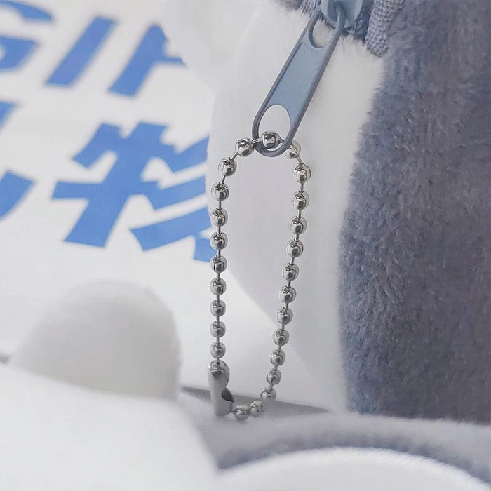 2Pcs Cute Little Penguin Coin Purse Lipstick Data Cable Bag 9X8.5X4Cm