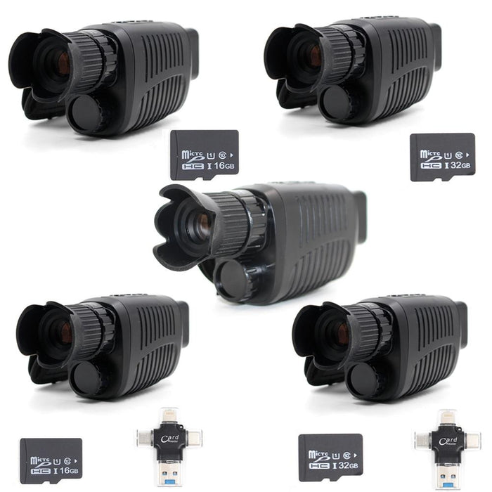 Video Pictures 5X Hd 1080P Digital Night Visual Instrument Infrared Single Tube Binoculars & 32G Memory