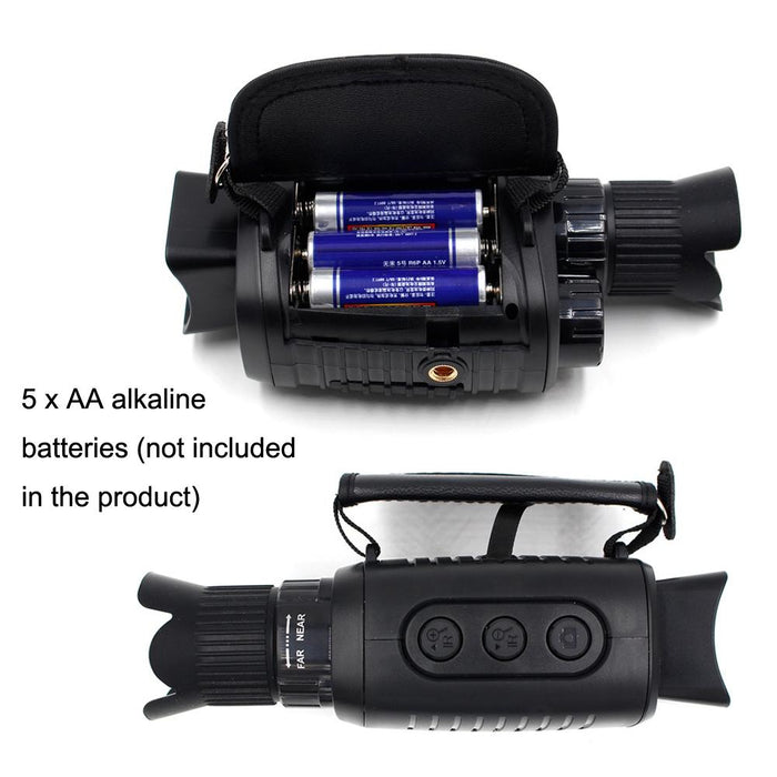 Video Pictures 5X Hd 1080P Digital Night Visual Instrument Infrared Single Tube Binoculars & 16G Memory & 4 In 1 Reader