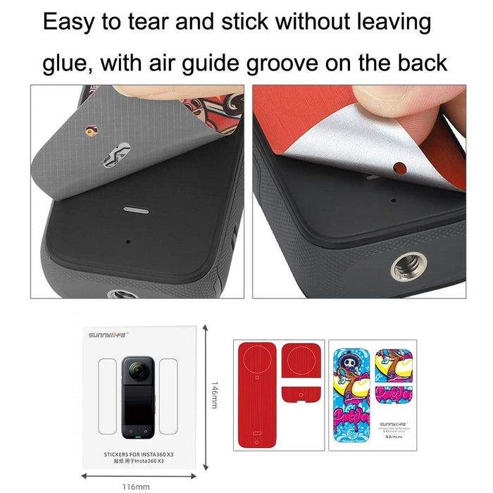 Protective Film Stickers for Dji Insta360 X3 Panoramic