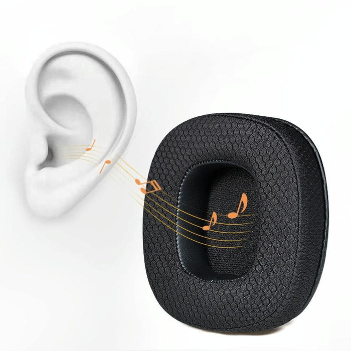 1Pair Headphone Breathable Sponge Cover For Xiberia S21/T20 - Ice Silk Black