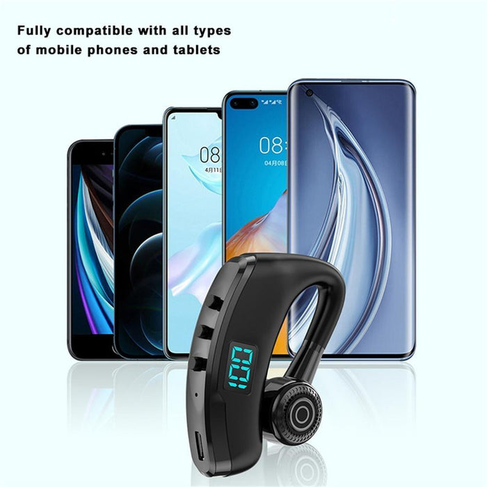 V19S Wireless Bluetooth Headset Digital Display With Charging Bin Mobile Power Function