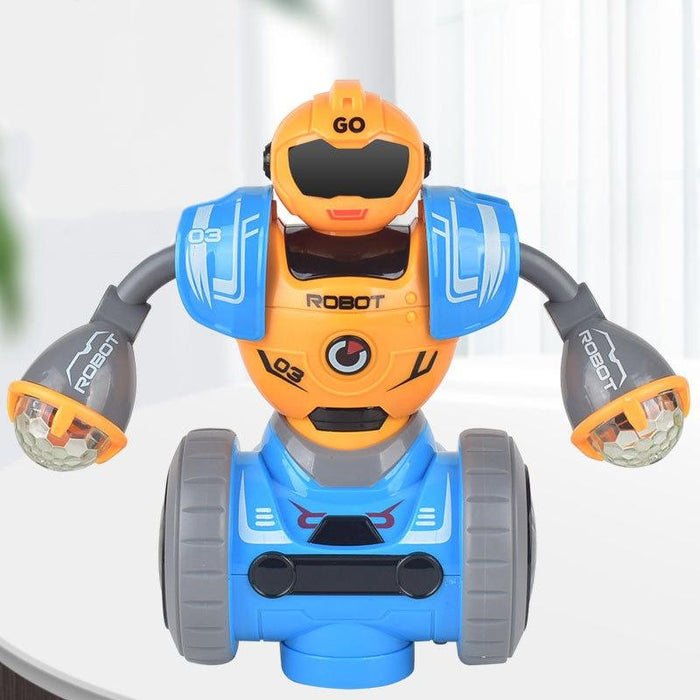 Intelligent Early Education Sound And Light Mechanical Robot Toys - 3A Yellow