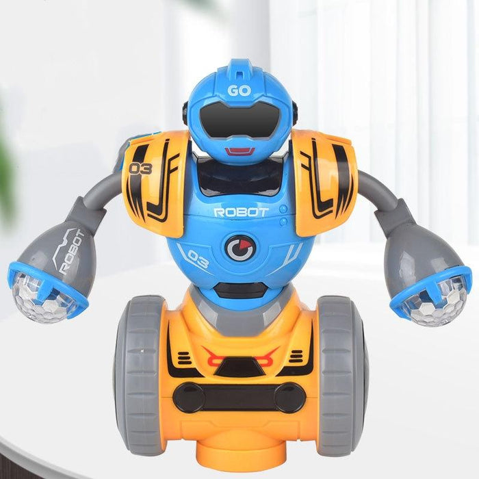 Intelligent Early Education Sound And Light Mechanical Robot Toys - 3A Blue