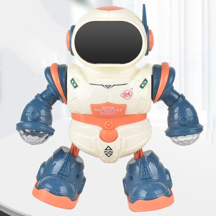 Intelligent Early Education Sound And Light Mechanical Robot Toys - 4 Blue