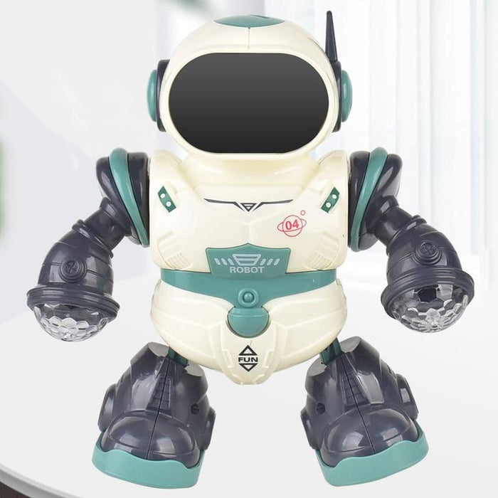 Intelligent Early Education Sound And Light Mechanical Robot Toys - 4 Green