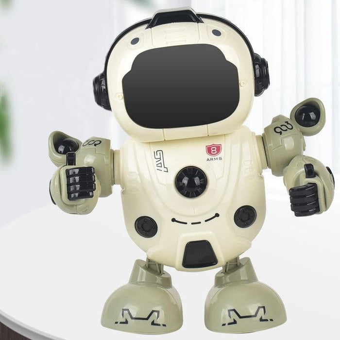 Intelligent Early Education Sound And Light Mechanical Robot Toys - 8 Green