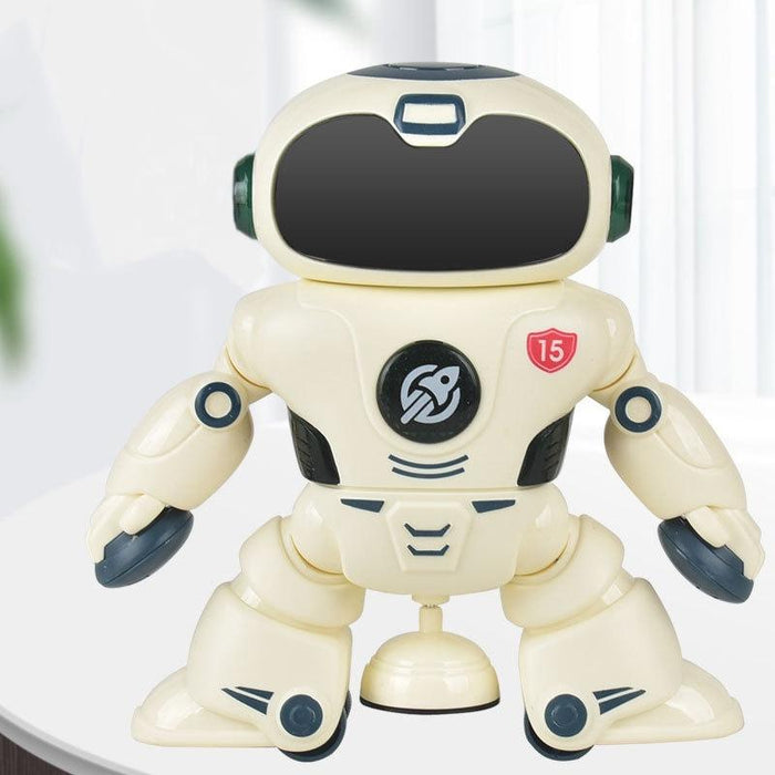 Intelligent Early Education Sound And Light Mechanical Robot Toys - 15 Blue