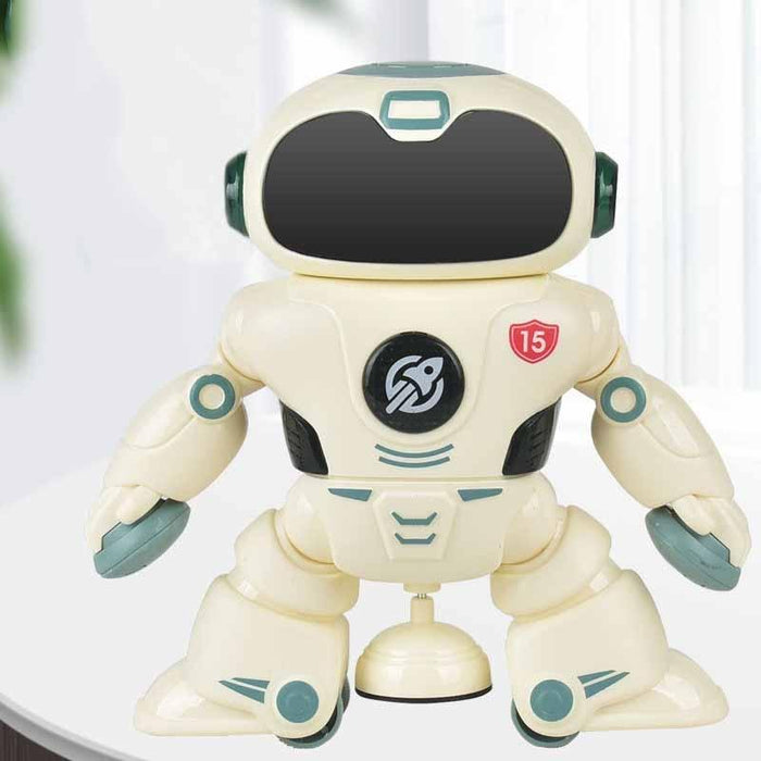 Intelligent Early Education Sound And Light Mechanical Robot Toys - 15 Green