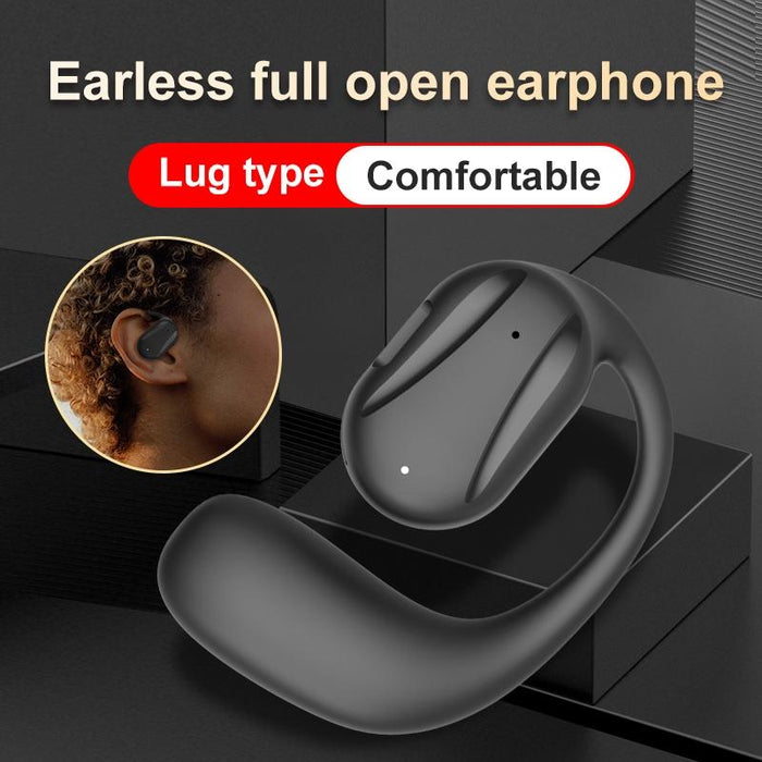 Yj77 Bluetooth 5.2 Ear-Mounted Ows Bone Conduction Headset Left Ear Black