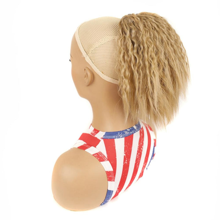 Fluffy Drawstring Perm Curly Wig Short Ponytail Colour 16