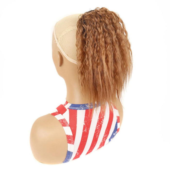 Fluffy Drawstring Perm Curly Wig Short Ponytail Colour 30