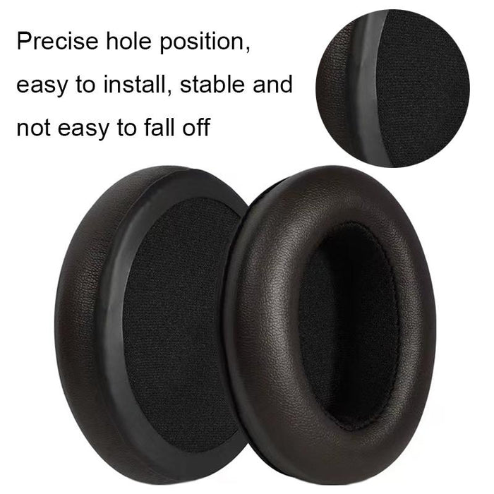 For Sennheiser Momentum 2Pcs Soft Comfortable Headset Sponge Cover - Black Protein