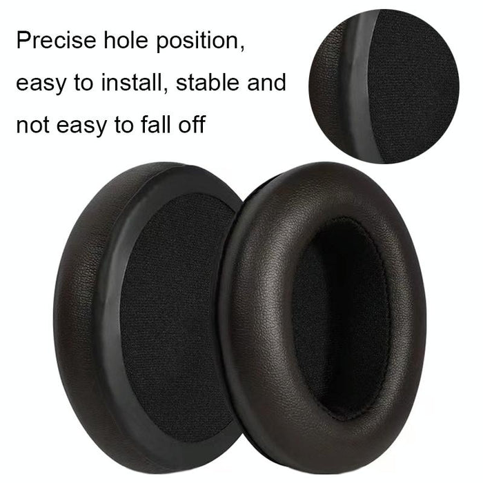 For Sennheiser Momentum 2Pcs Soft Comfortable Headset Sponge Cover - Brown Lambskin