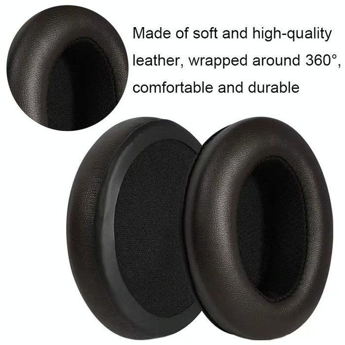 For Sennheiser Momentum 2Pcs Soft Comfortable Headset Sponge Cover - Brown Lambskin