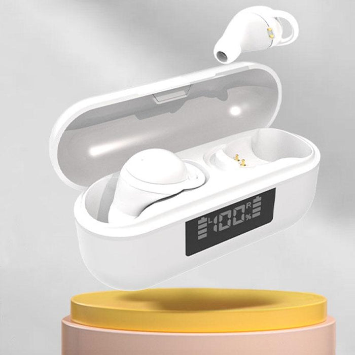 X999 Mini Wireless Noise Reduction With Digital Display Charging Bin Bluetooth Earphone