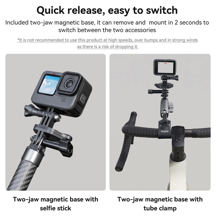 Magnetic Action Camera Quick Release Bracket Mount