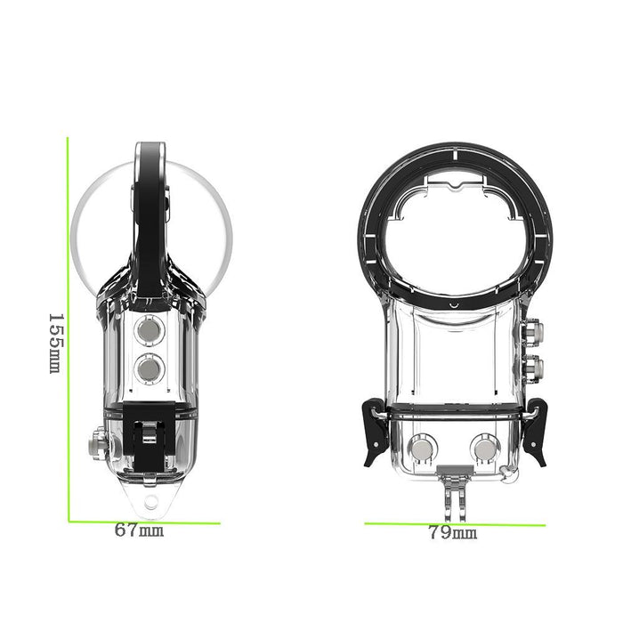 Insta360 X3 Camera Waterproof Case Sealed Diving Shell