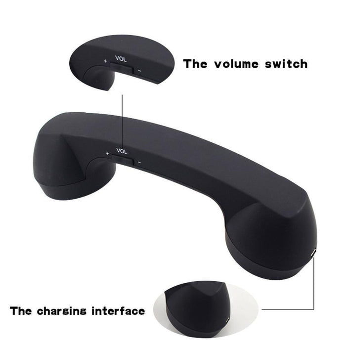 Bluetooth Wireless Connection Retro Microphone External Mobile Phone Handset