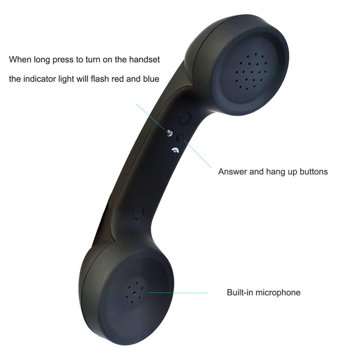 Bluetooth Wireless Connection Retro Microphone External Mobile Phone Handset