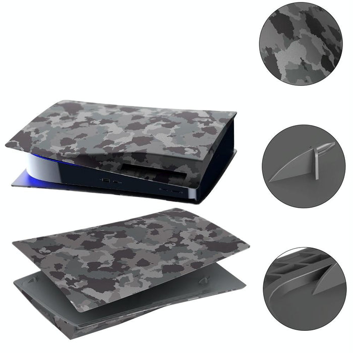 For Ps5 Cd-Rom Version Game Console Camouflage Shell Protective Cover