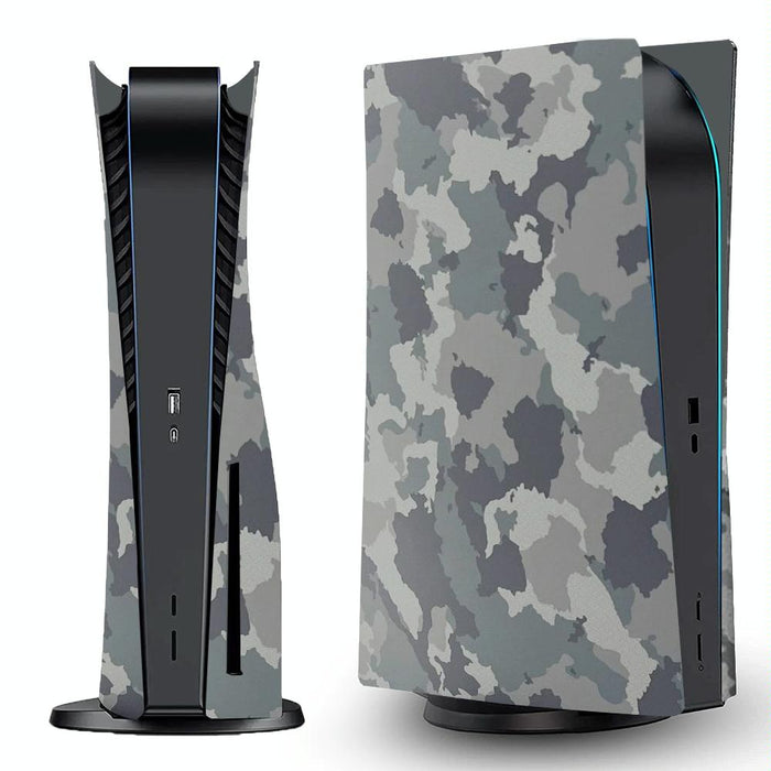 For Ps5 Cd-Rom Version Game Console Camouflage Shell Protective Cover