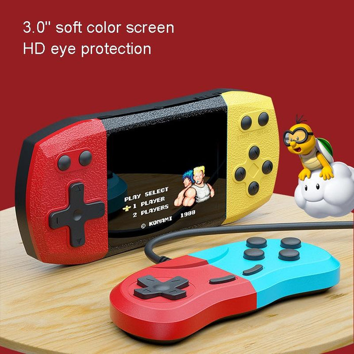 F1 3 Inch Horizontal Screen 620 In 1 Large Screen Pocket Console - Single Player Red Blue