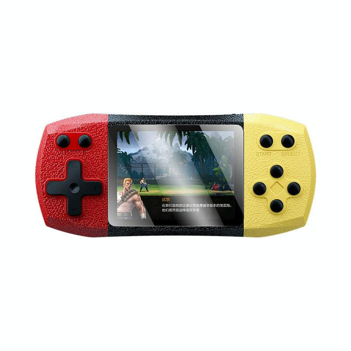 F1 3 Inch Horizontal Screen 620 In 1 Large Screen Pocket Console - Single Player Red Yellow