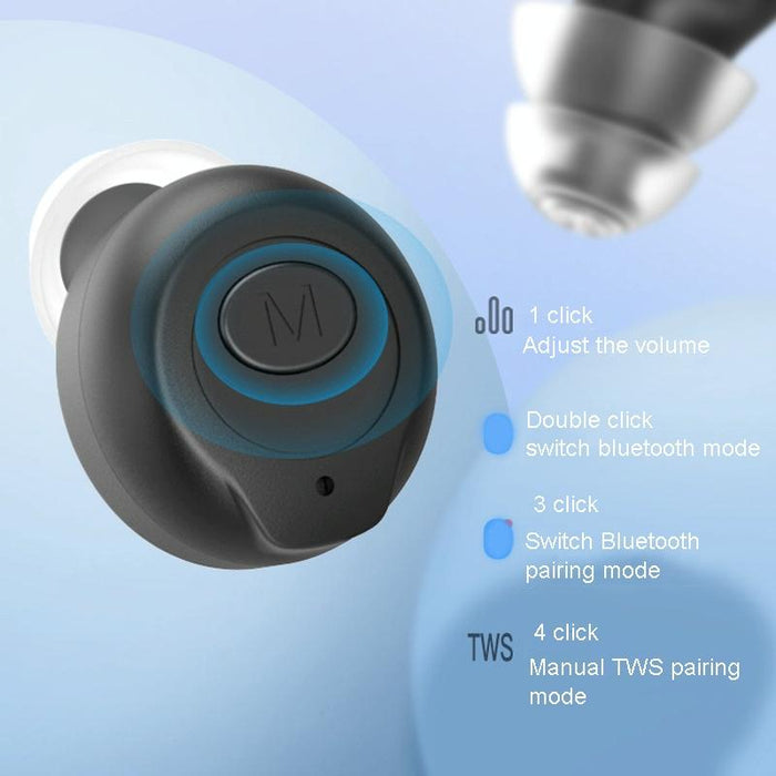 Bluetooth Dual Host Hearing Aid Lcd Display Elderly Sound Amplifier