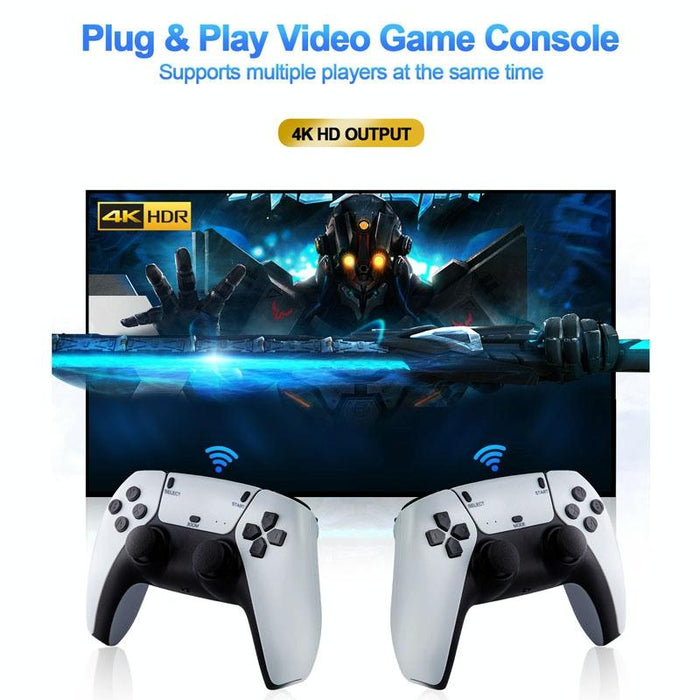 U9 Wireless 2.4G Hd Arcade Psp Home Tv Mini Game Console 64G 10000 & Games