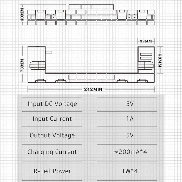 Switch Oled Power Bracket With Game Card Storage