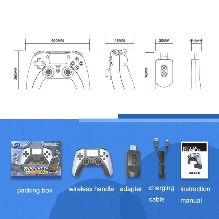 For Ps5 / Ps4 / Pc Ps5200 Console Game Wireless Bluetooth Handle