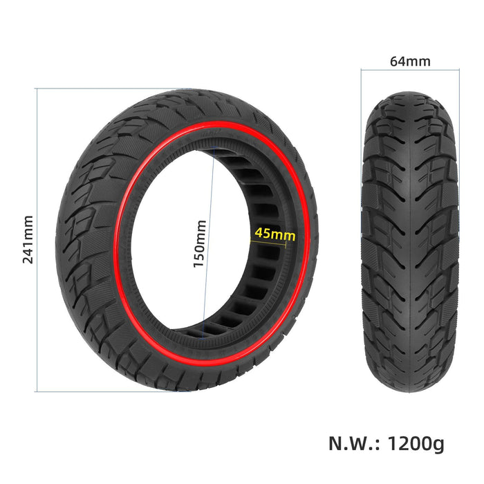 For Ninebot Max G30 10 x 2.5 Inch 60/70-6.5 Scooter Solid