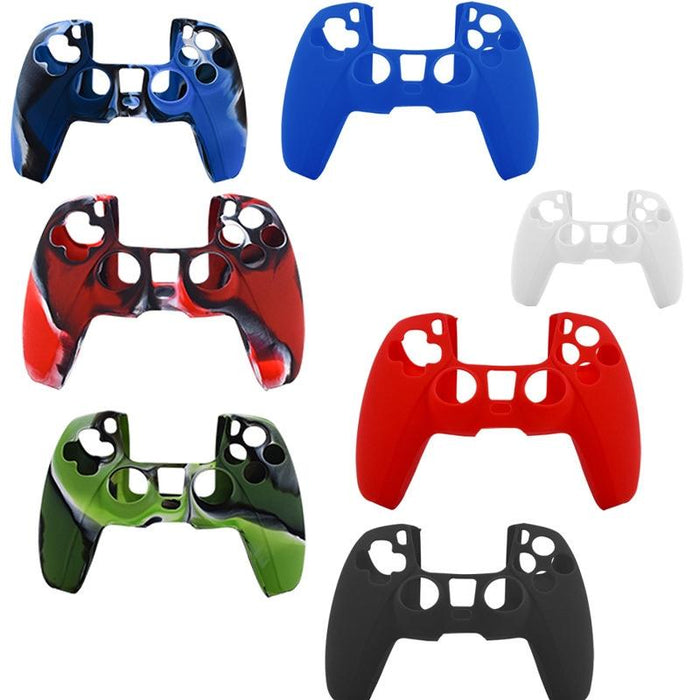 For Ps5 Controller Silicone Case Protective Cover - White