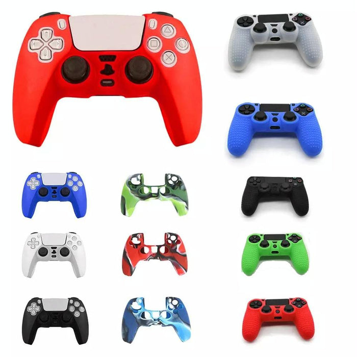 For Ps5 Controller Silicone Case Protective Cover - Black