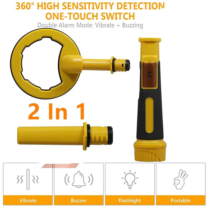 2 In 1 Underwater Metal Detector Ip68 Waterproof 60M Submersible Detector