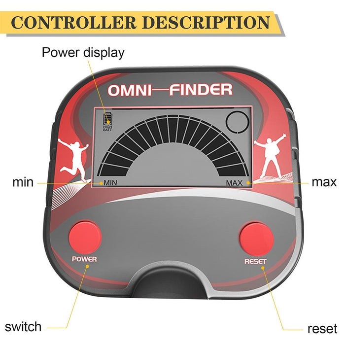 Md3002 Children Beach Toy Underground Metal Detector Black