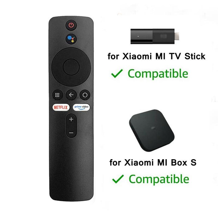 Xmrm-006 For Xiaomi Mi Box S Mi Tv Stick Mdz-22-Ab Mdz-24-Aa Smart Tv Box Bluetooth Voice Remote Control Black