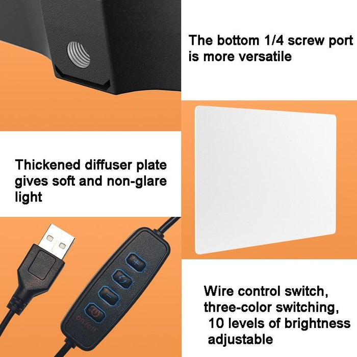 30cm Flat-panel Live Fill Light with 3-colour Temperature