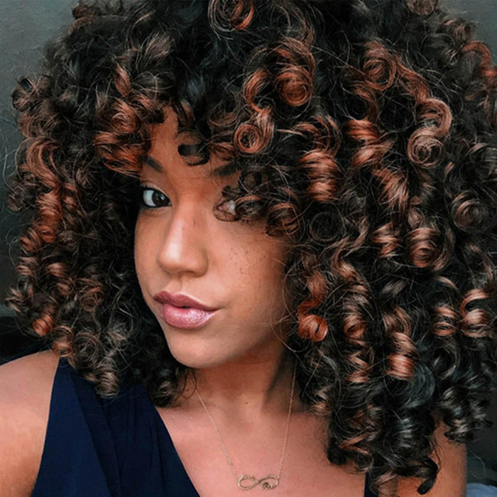 Short Curly High Temp Silk Wig