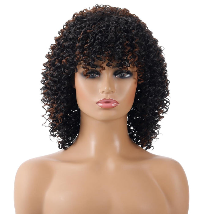 Short Curly High Temp Silk Wig