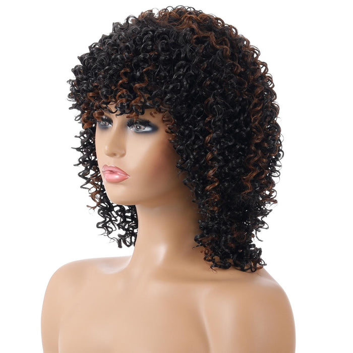 Short Curly High Temp Silk Wig