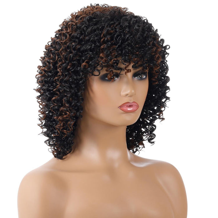 Short Curly High Temp Silk Wig