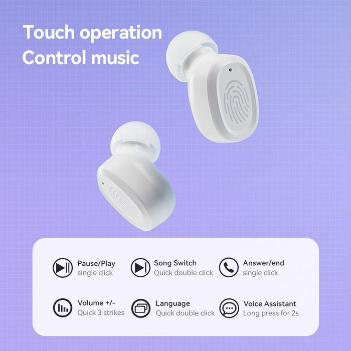 With Charging Bin Stereo Wireless Bluetooth Earphones