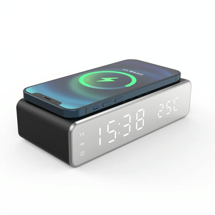 Wireless Charging Desktop Phone With Clock & Temperature Display