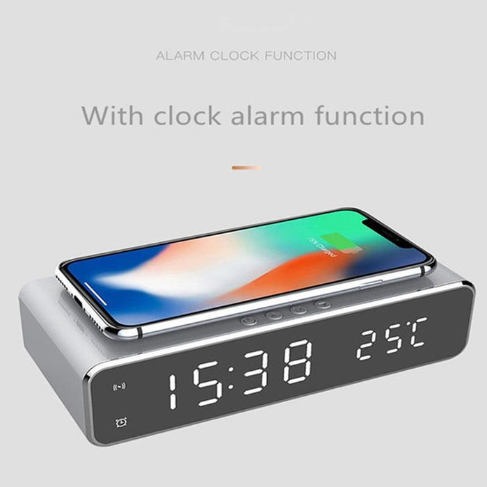 Wireless Charging Desktop Phone With Clock & Temperature Display