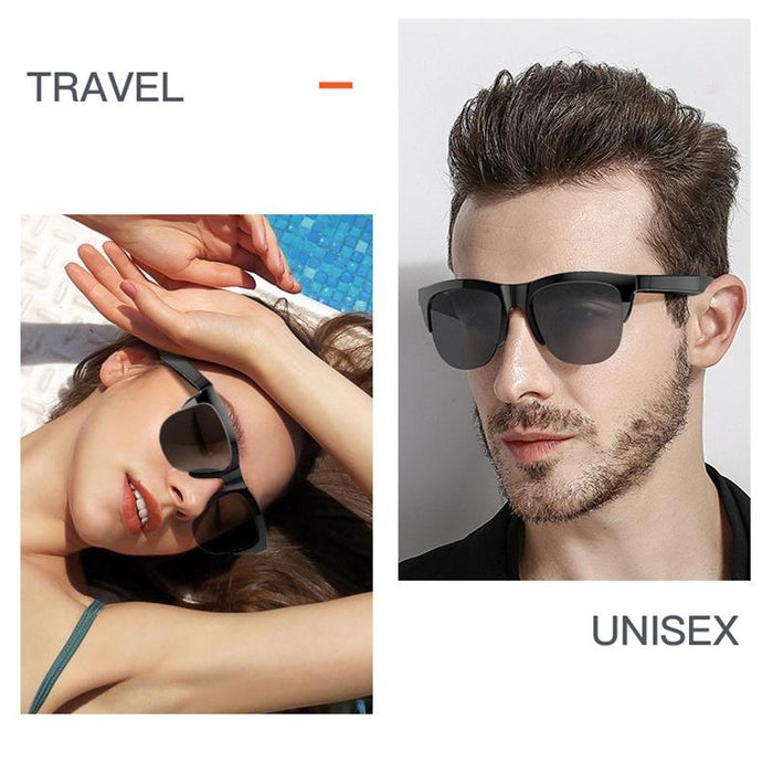 F06 Universal Style Bluetooth 5.3 Smart Sunglasses Wireless Headset Anti-Strong Light Anti-Polarized Sunglasses